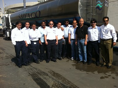 Pepsi Deligation team with SAWACO Staff